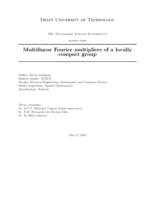 Multilinear Fourier multipliers of a locally compact group