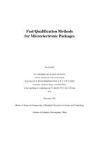 Fast Qualification Methods for Microelectronic Packages