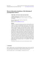 Discrete dislocation simulations of the flattening of nanoimprinted surfaces