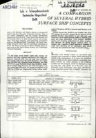 A comparison of several hybrid surface ship concepts