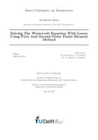 Solving The Westervelt Equation With Losses Using First And Second Order Finite Element Method