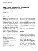 Effect of bottom stress formulation on modelled flow and turbidity maxima in cross-sections of tide-dominated estuaries
