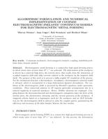 Algorithmic formulation and numerical implementation of coupled electromagnetic-inelastic continuum models for electromagnetic metal forming