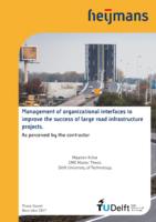 Management of organizational interfaces to improve the success of large road infrastructure projects