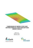 Comparison of models for load distributions in a skew precast box girder viaduct