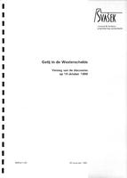 Getij in de Westerschelde: Verslag van de discussies op 14 oktober 1999