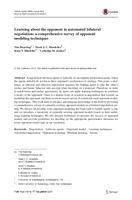 Learning about the opponent in automated bilateral negotiation: A comprehensive survey of opponent modeling techniques