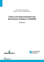 Frame Loss Characterisation and Data Erasure Coding for LoRaWAN
