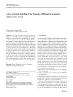 Agent-oriented modeling of the dynamics of biological organisms