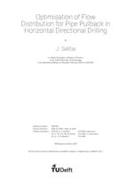 Optimisation of Flow Distribution for Pipe Pullback in Horizontal Directional Drilling