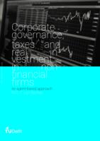 Corporate governance, taxes and real investment in non-financial firms