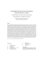 3D Stereo PIV study of tip vortex evolution on a vawt