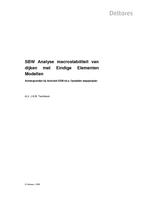 SBW Analyse macrostabiliteit van dijken met Eindige Elementen Modellen Achtergronden bij Activiteit EEM 04.a: Opstellen stappenplan
