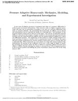 Pressure Adaptive Honeycomb: Mechanics, Modeling, and Experimental Investigation