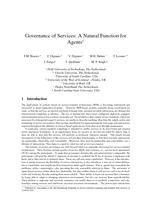 Governance of Services: A Natural Function for Agents (extended abstract)
