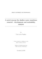 A novel concept for shallow water munitions removal – development and workability analysis