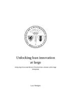 Unlocking lean innovation at large