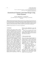 Geotechnical Ultimate Limit State Design Using Finite Elements