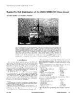Rudder/Fin Roll Stabilization of the USCG WMEC 901 Class Vessel