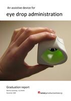An assistive device for eye drop administration