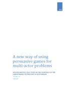 A new way of using persuasive games for multi-actor problems