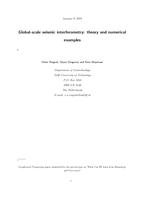 Global-scale seismic interferometry: Theory and numerical examples
