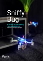 Sniffy Bug: A fully autonomous and collaborative swarm of gas-seeking nano quadcopters in cluttered environments
