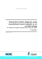 Automated malaria diagnosis using convolutional neural networks in an on-field setting