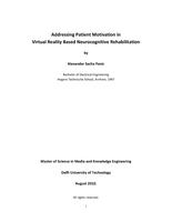 Addressing Patient Motivation In Virtual Reality Based Neurocognitive Rehabilitation