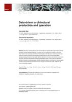 Data-driven architectural production and operation