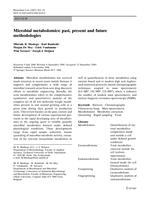 Microbial metabolomics: Past, present and future methodologies