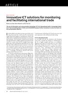 Innovative ICT solutions for monitoring and facilitating international trade