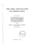 The urea process for UO2 production