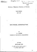 Wax model construction