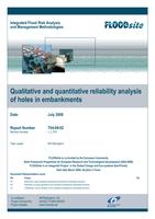 Qualitative and quantitative reliability analysis of holes in embankments
