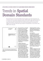 Trends in spatial domain standards