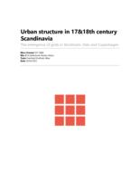 Urban structure in 17&18th century Scandinavia