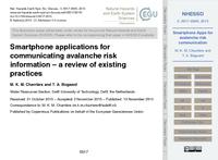Smartphone applications for communicating avalanche risk information – a review of existing practices (discussion)