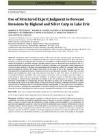 Use of Structured Expert Judgment to Forecast Invasions by Bighead and Silver Carp in Lake Erie