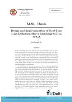 Design and Implementation of Real-Time High-Defnition Stereo Matching SoC on FPGA