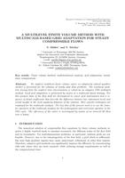 A multilevel adaptive multiscale finite volume method for steady compressible flows