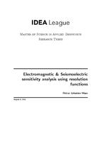 Electromagnetic & Seismoelectric sensitivity analysis using resolution functions