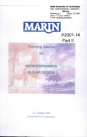 Training Course on Hydrodynamics in Ship Design, Organized by MARIN, Wageningen, The Netherlands, 1-5 October 2001, Part II