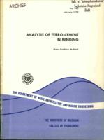 Analysis of ferro cement in bending