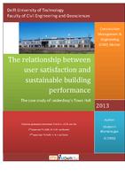 The relationship between user satisfaction and sustainable building performance: The case study of Leiderdorp’s Town Hall
