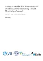 Strategy to Transition from an Intermittent to a Continuous Water Supply Using a District Metering Area Approach