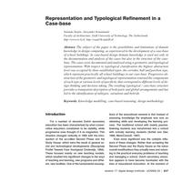 Representation and Typological Refinement in a Case-base