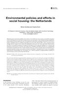 Environmental policies and efforts in social housing: The Netherlands
