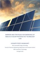 Barriers and strategies for emergence of India as a solar photovoltaic technology hub