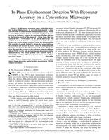In-Plane Displacement Detection With Picometer Accuracy on a Conventional Microscope